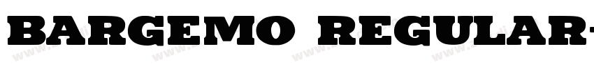 Bargemo Regular字体转换